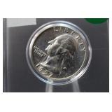 1957 Uncirculated Washington Silver Quarter