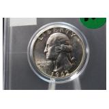 1962 Uncirculated Washington Silver Quarter