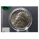 1962-D Uncirculated Washington Silver Quarter