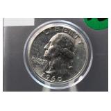 1960 Uncirculated Washington Silver Quarter
