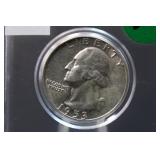 1953 Uncirculated Washington Silver Quarter