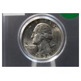1954-D Uncirculated Washington Silver Quarter
