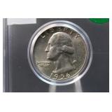 1956 Uncirculated Washington Silver Quarter