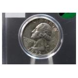 1952 Uncirculated Washington Silver Quarter