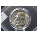 1955 Uncirculated Washington Silver Quarter