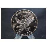1986 Vintage Uncirculated 1oz .999 Silver Coin