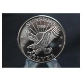 1986 Vintage Uncirculated 1oz .999 Silver Coin