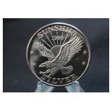 1986 Vintage Uncirculated 1oz .999 Silver Coin