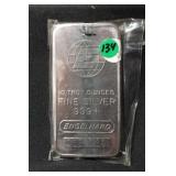 Vintage 10oz ENGELHARD .999 Pure Silver Bar