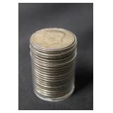 1 Roll of Mixed Date Kennedy Half Dollars 1970