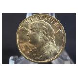 1927 Switzerland Gold 20 Franc