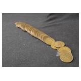 Lot of 50 Unsearched Wheat Cents