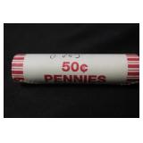 Roll of New Lincoln Cents