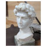 Sculture of David of Michelangelo on Marble Base