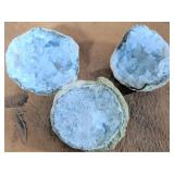 Lot of 3 Small Geodes