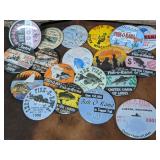 Lot of 19 Metal Advertising Buttons