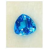 Blue Topaz Trillian Cut 8x8x8mm 2.8ct Super Fine