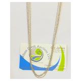 .925 Silver 18" Triple Strand Chain - Lovely
