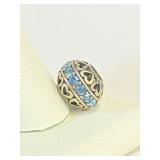 Beautiful Blue and Silver Charm    H