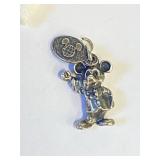 Sterling Silver Mickey Mouse Charm   A