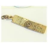 Silver Bending Ruler Charm     C