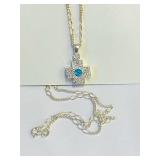 .925 Silver Adjustable Necklace    E
