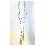 Beaded Tie Necklace