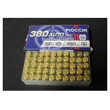 1 Box of 50 .380 Ammunition New!