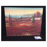 Canvas print  approximately 19x16"