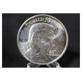 1 Ounce .999 silver round Donald Trump