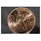 1 oz. .999 Fine Copper Round Prospector