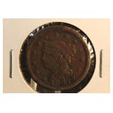 1847 Large Cent Full Liberty