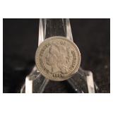 1881 3 Cent Piece FULL Liberty, Beautiful
