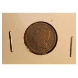 1865 Liberty 3 Cent Piece