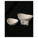 Serving bowl set unique shape