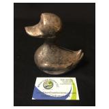 Silver plated Duck Bank