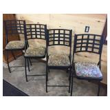 4 counter stools medal and sturdy
