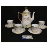 Coffee Set, 4 cups & Saucers