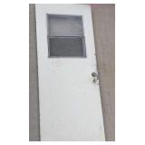 Exterior Steel Door has Dead Bolt & window