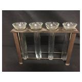 Metal stand holder for glass vase