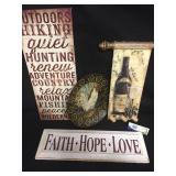 Home decor wall hanging and decorative plate