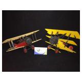 Metal Planes decor, have smiley faces