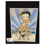 Vintage Betty Boop Metal Poster 12x16"