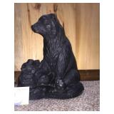Sow and cub figure, lawn art