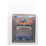 Denver Broncos Super Bowl XXXIII Champions Plaque