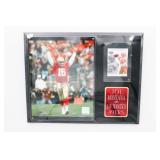 Joe Montana San Francisco 49ers Plaque