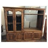 Solid wood entertainment center Solid wood entertainment center