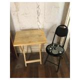 TV tray and small folding chair TV tray and small folding chair