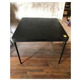 Folding card table, wood top Folding card table, wood top