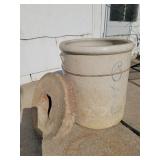Union Stoneware Crock, grinding wheel Union Stoneware Crock, grinding wheel